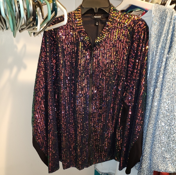 torrid Jackets & Blazers - Torrid Sequin Bomber